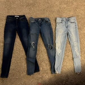 Stylish Kids Denim Jeans - Dark Blue, Medium Blue, Light Blue